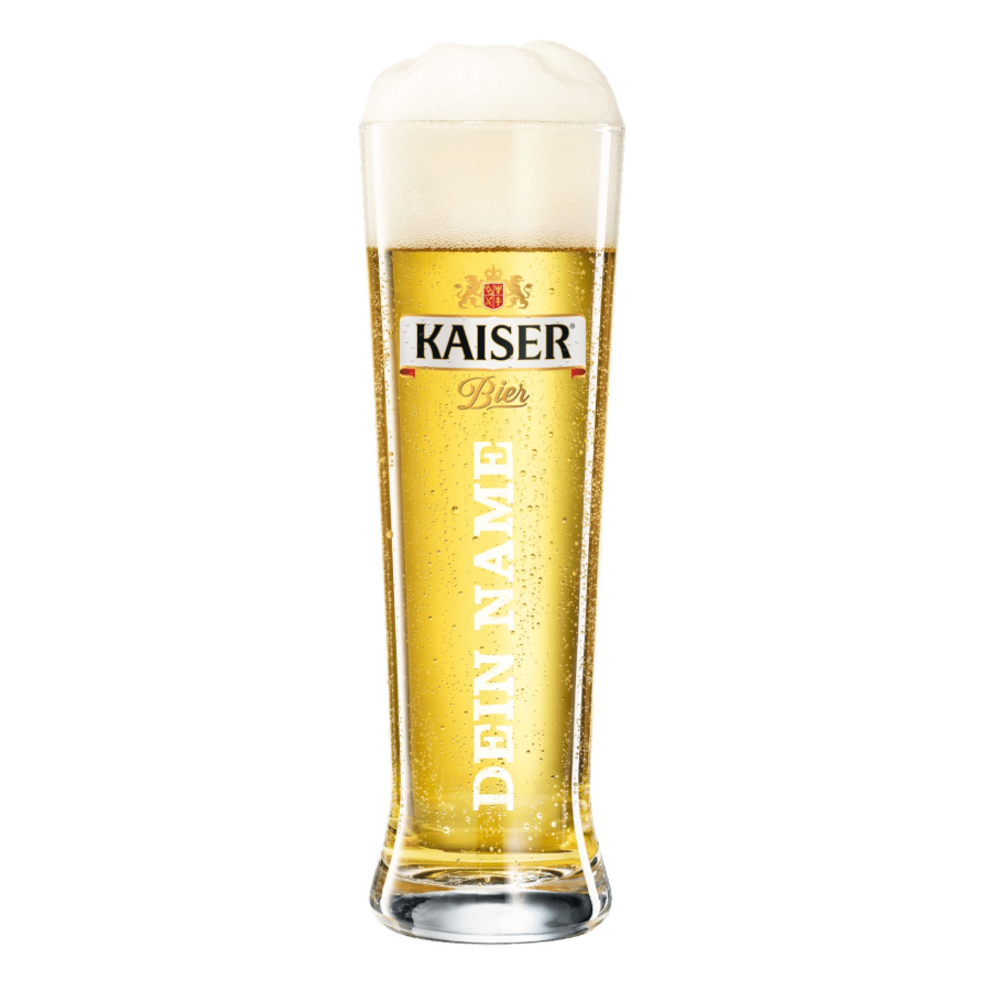 Kaiser Geschenkbox mit personalisiertem Glas